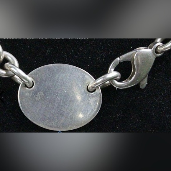 Return to Tiffany Sterling Silver Oval Tag Choker - Picture 5 of 6